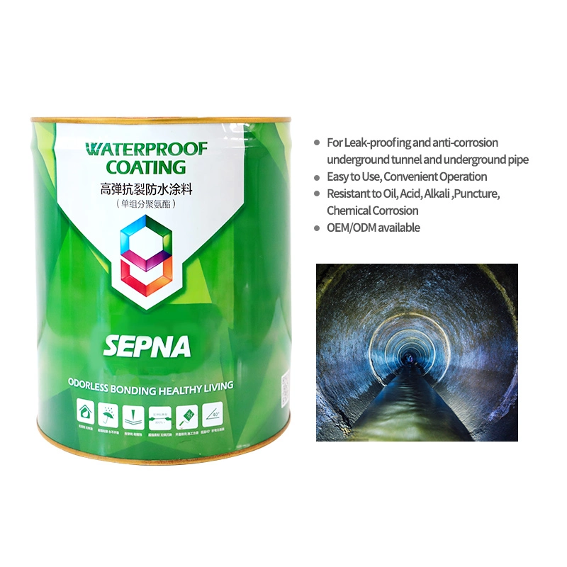 Sepna Fábrica Quick-Setting asfalto borracha Revestimento impermeável dedicada do projeto para a Piscina