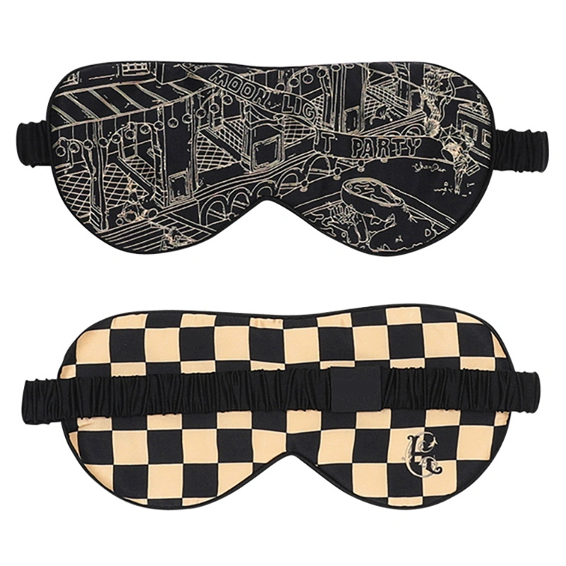 Standard Size Bespoke Printed Silk Sleep Eye Mask