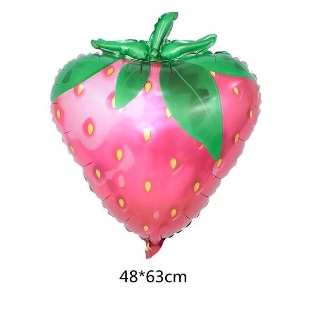 Cute Fruits and Vegetables Aluminum Film Balloon Children&prime; S Day Party Birthday Party Watermelon Corn Pitaya Pineapple