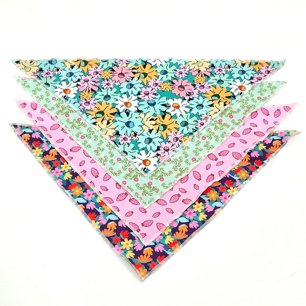 OEM Bandanas Dog Scarf Custom Printed Cute Bandana Dog Scarf Neckerchief