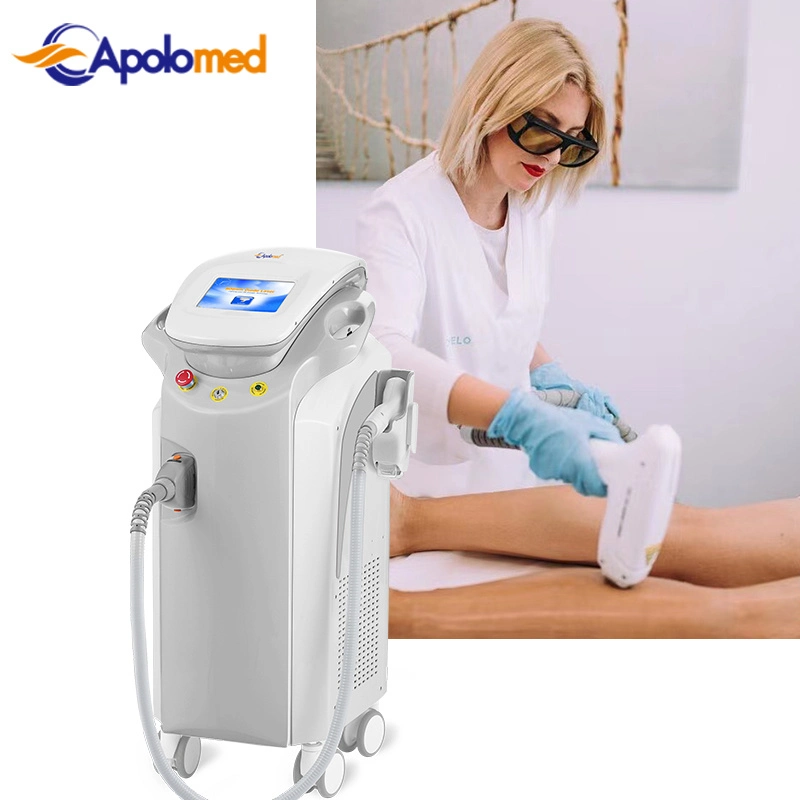 Apolomed Vertical 808nm Machine Beauty Equipment Hair Removal Diode Laser
