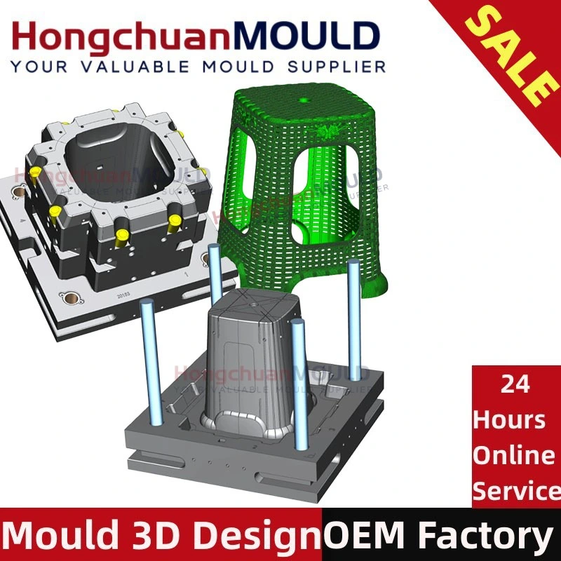 Пластиковый табурет системы литьевого формования пресс-форм семьи мебель стул пресс-форм