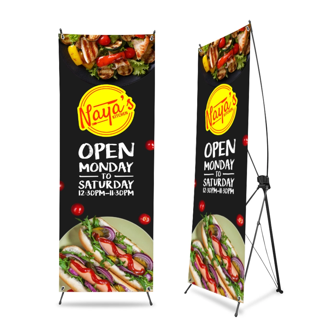 Eachsign Digital Printing ajustable X Banner Display Publicidad X-Stand Banner