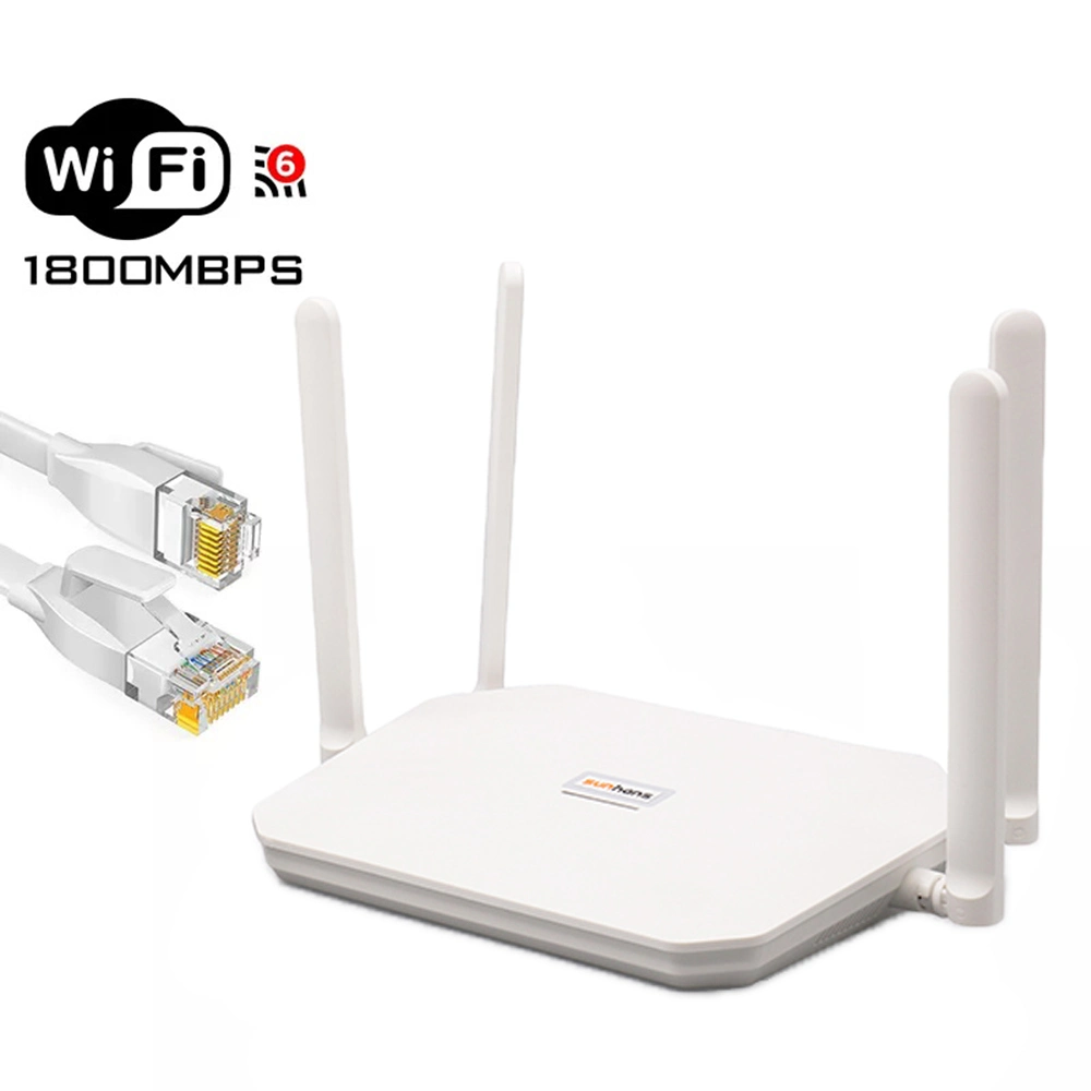Sunhans Whole Home WiFi6 Network Mesh System Wireless Gigabit Hotspot Dual-Band WiFi Router
