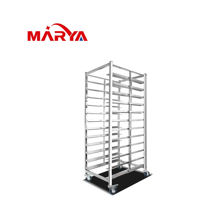 Marya Pharmaceutical Laboratory Hospital Stainless Steel Transfer Trolley with Great Factory Price