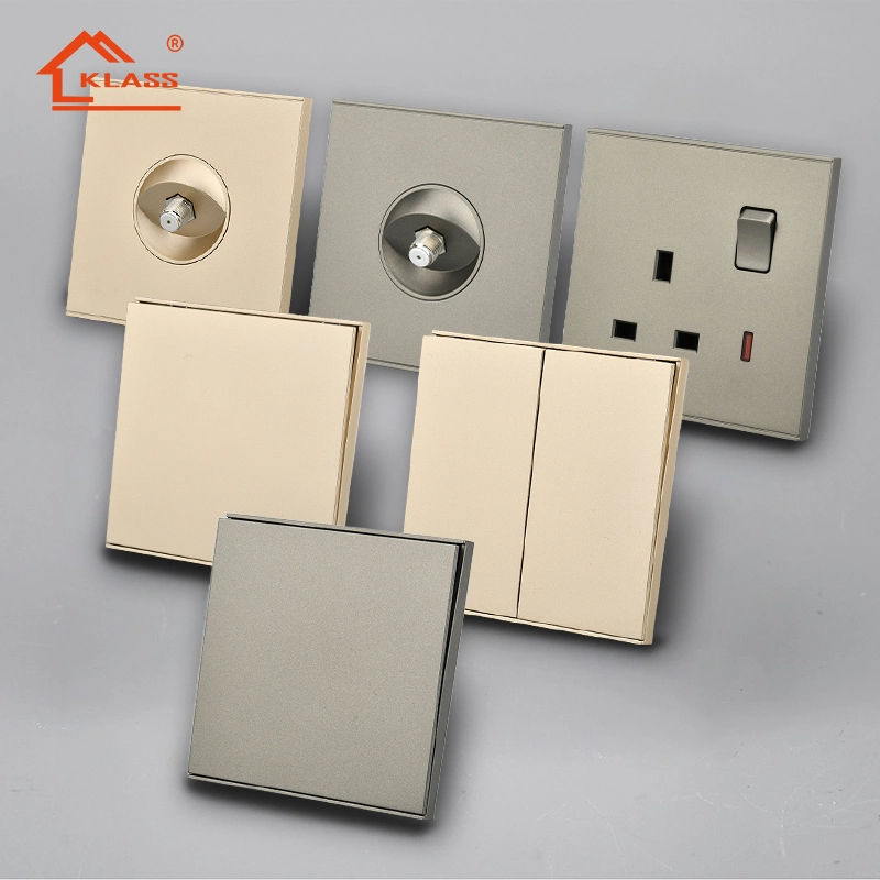 Uganda Suitable Wall Switch UK Specification Customizable Via OEM ODM Services