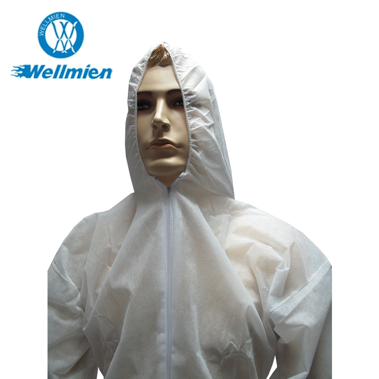 Medical Supply Disposable Coverall White Waterproof Microporous Medical Hospital Polypropylene Nonwoven Protective Clothing
