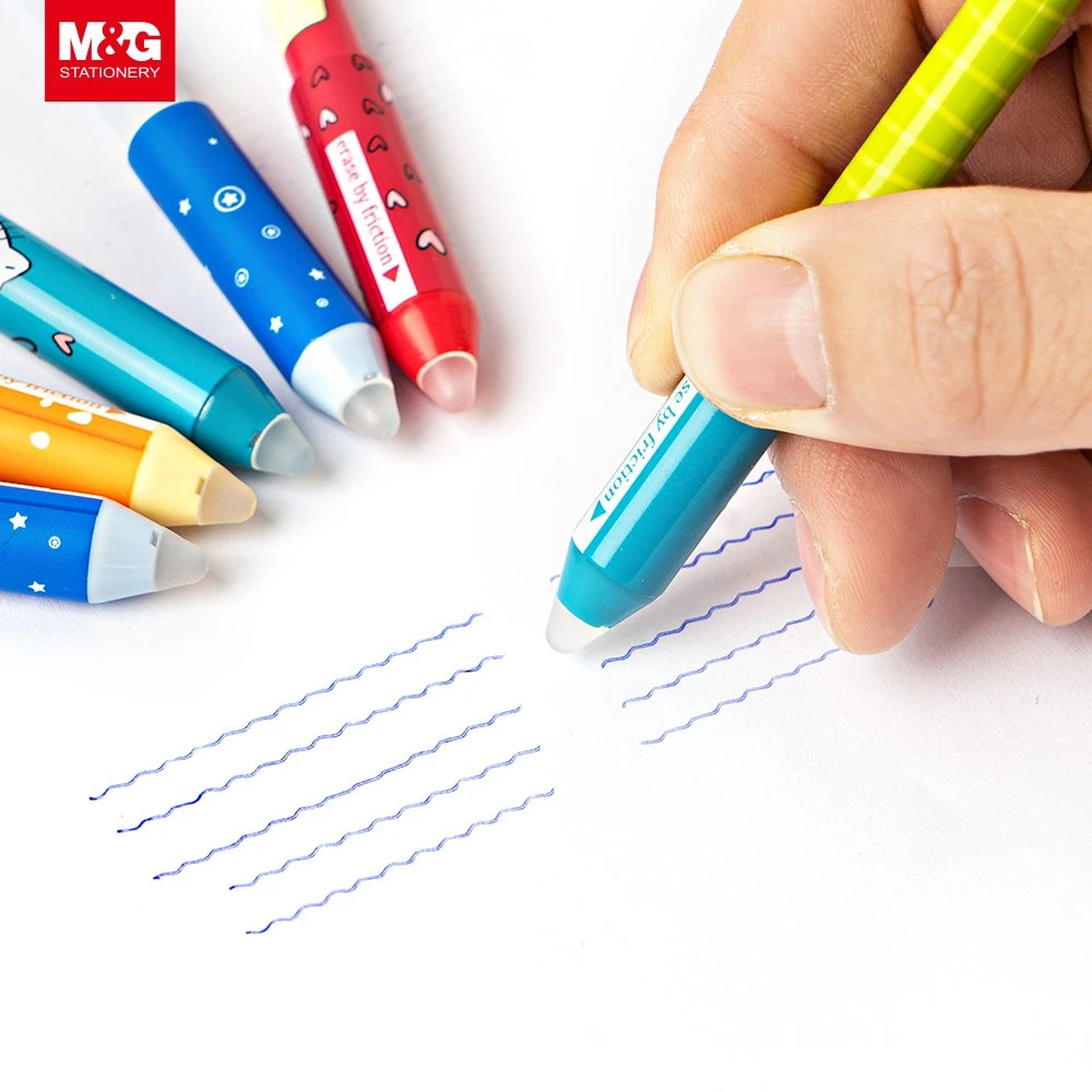 Unique Design Multicolor Durable Smooth Plastic 0.5mm Needle Point Erasable Gel Pen