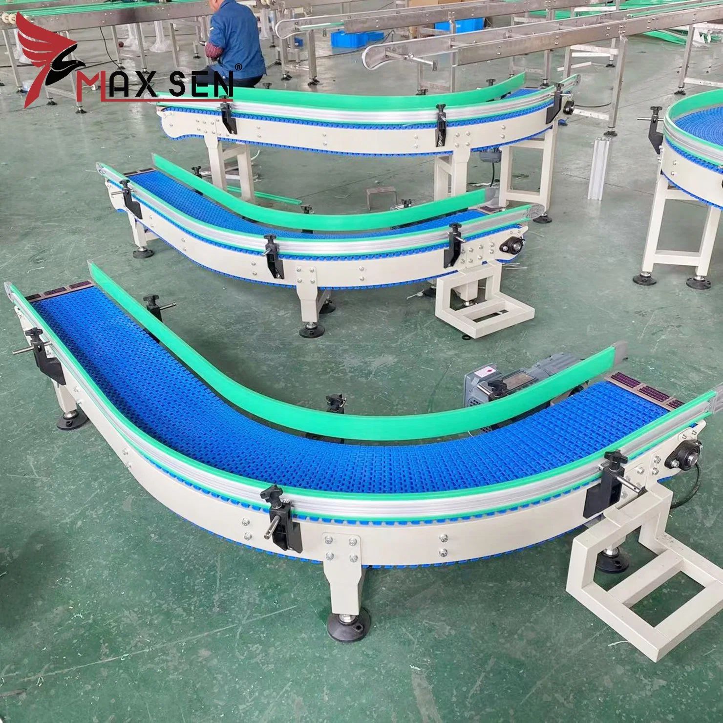 Modular Plastic Belt Suppliers Conveyor System Manufacturers for Logistics Sorting Industry