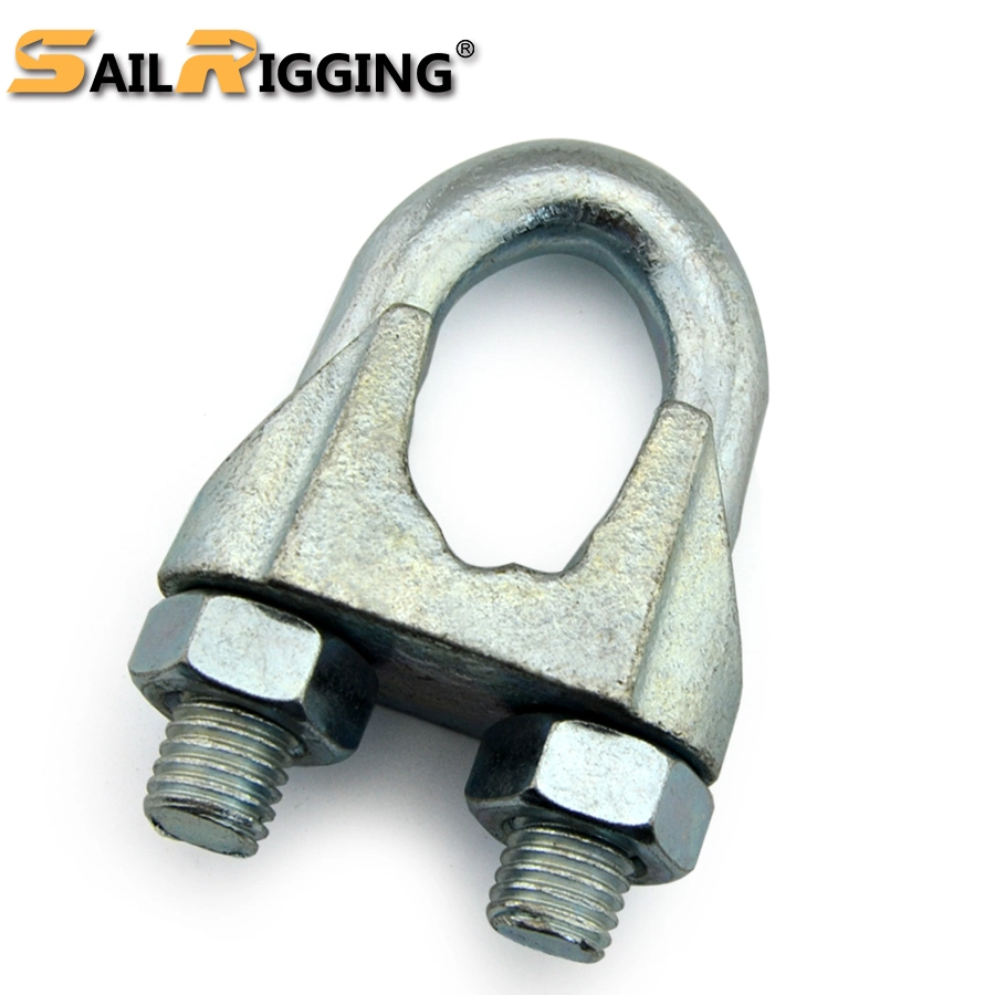 China Galv DIN 741 Type Cast Iron Wire Rope Clamps Wire Rope End Fitting