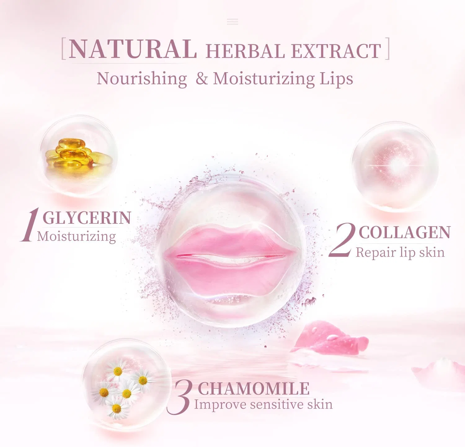 Feuchtigkeitsspendende und Entfernen Dead Skin Collagen Lip Mask geeignet für Trockene Lippen