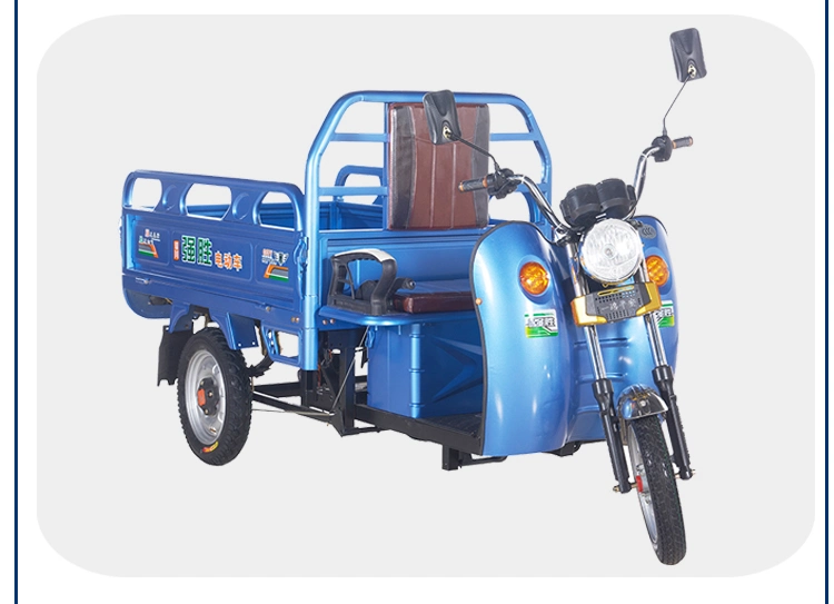 China Wholeware Three Wheeled Motorcycle Open Cargo Loader Electric Cargo Tricycle Auto Rickshaw Passenger Wheel Motorcycle