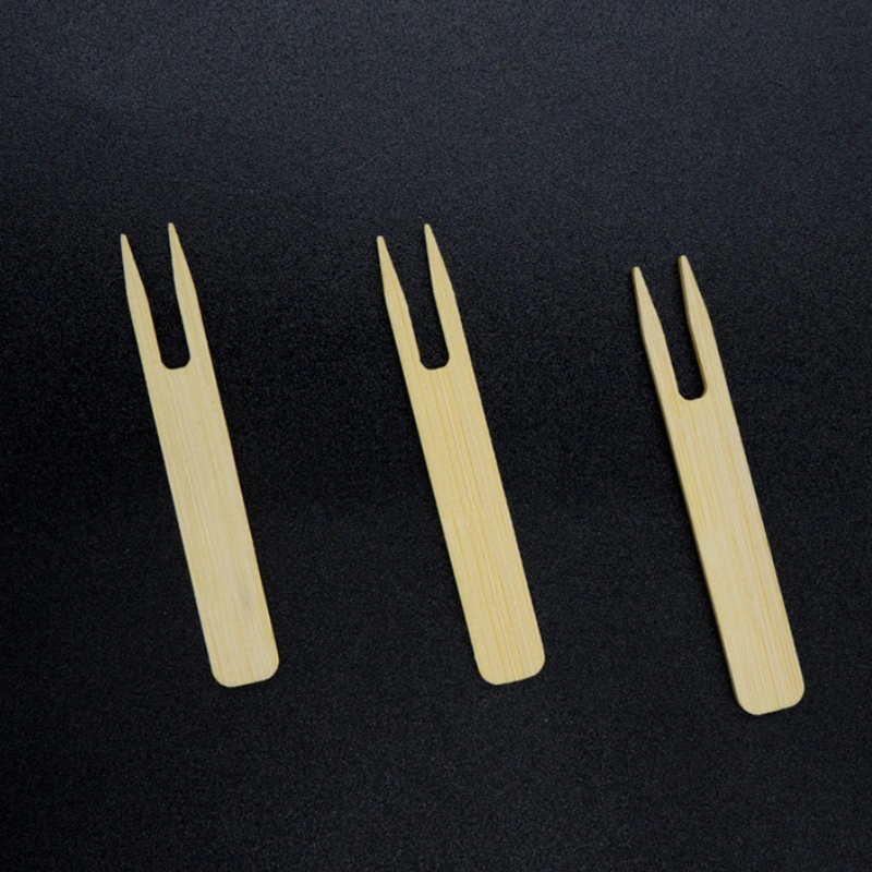 Eco-Friendly Disposable Cutlery 65mm Bamboo Fork