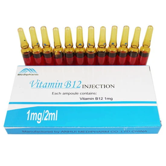 1 mg/2 ml 10 s/boîte vitamine B12 injection avec GMP