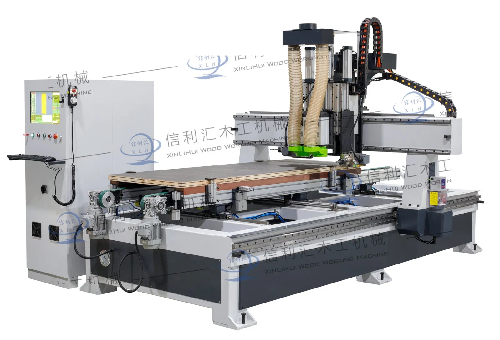 Fully Automatic Woodworking Processing Center Wooden Door Automatic Loading and Unloading CNC Processing Wooden Door Production Line Machines