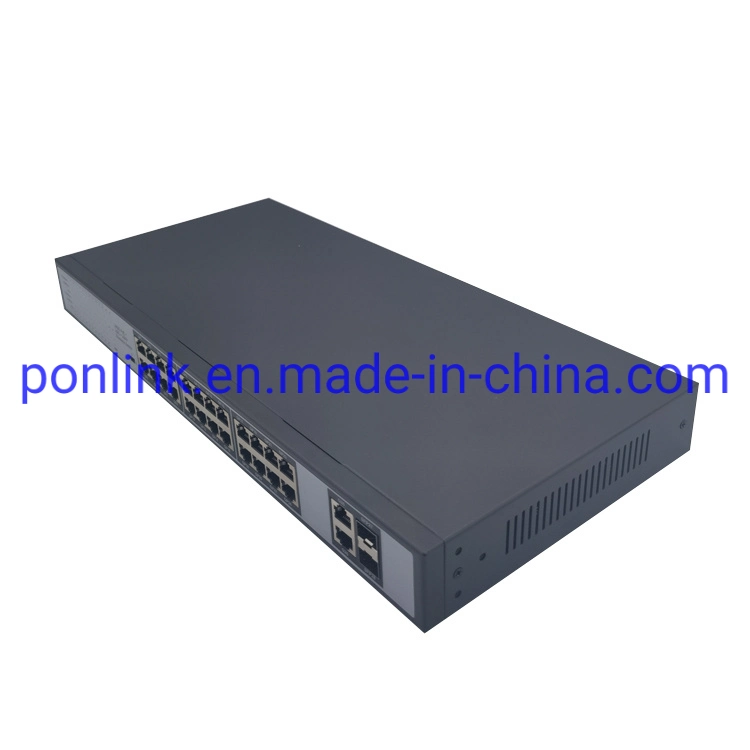 1000m Poe Port 2 1000m Poe Switch con 24 SFP Puertos