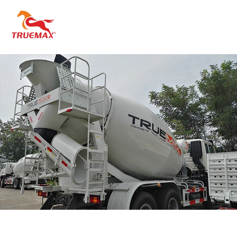 China Truemax Concrete Machinery 10 Cbm 12.6t Heavy Duty HOWO 6X4 Transit Mobile Self Loading Cement Concrete Mixer Truck