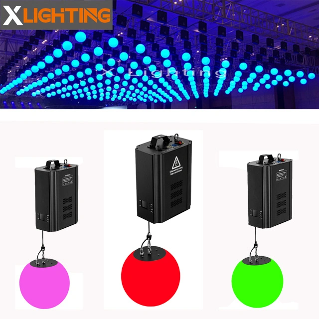 Professional Kinetic Lighting Kinetic Sphere Stage Lights System DMX RGB LED Lifting Sphere Ball