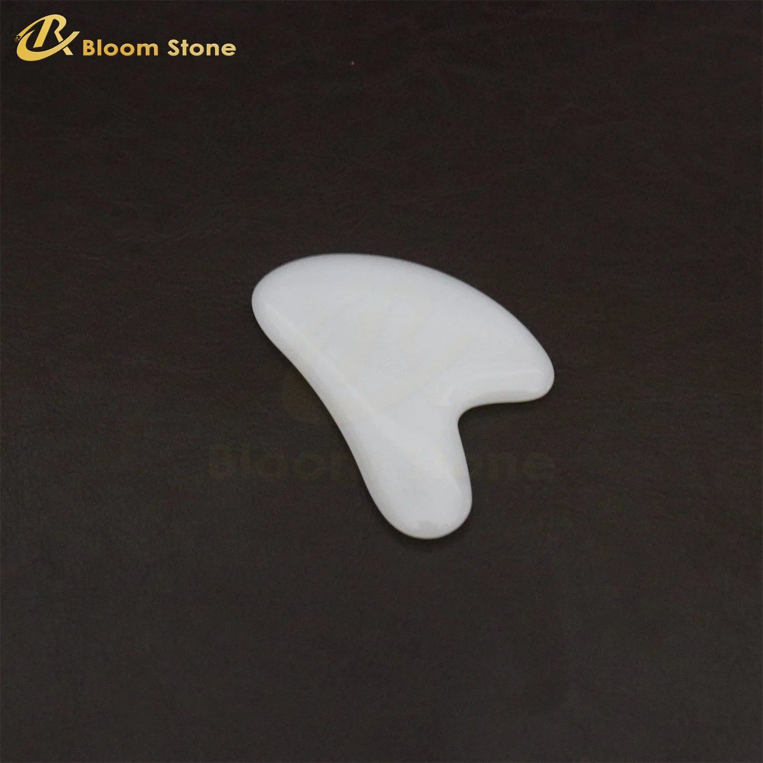 أداة تدليك الوجه بالحجر الكريم الصيني التقليدي Jade Stone Gua Sha تعزيز الدورة الدموية