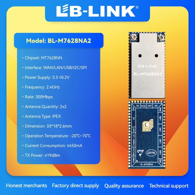 LB-LINK BL-M7628NA2 2T2R 802.11b/g/n WIFI4 IOT Module