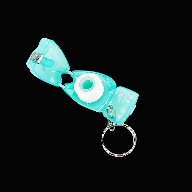 Teeth Shape Dental Floss Key Ring