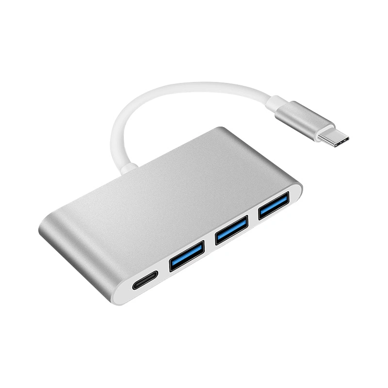 Hub USB multifuncional tipo C 4 em 1