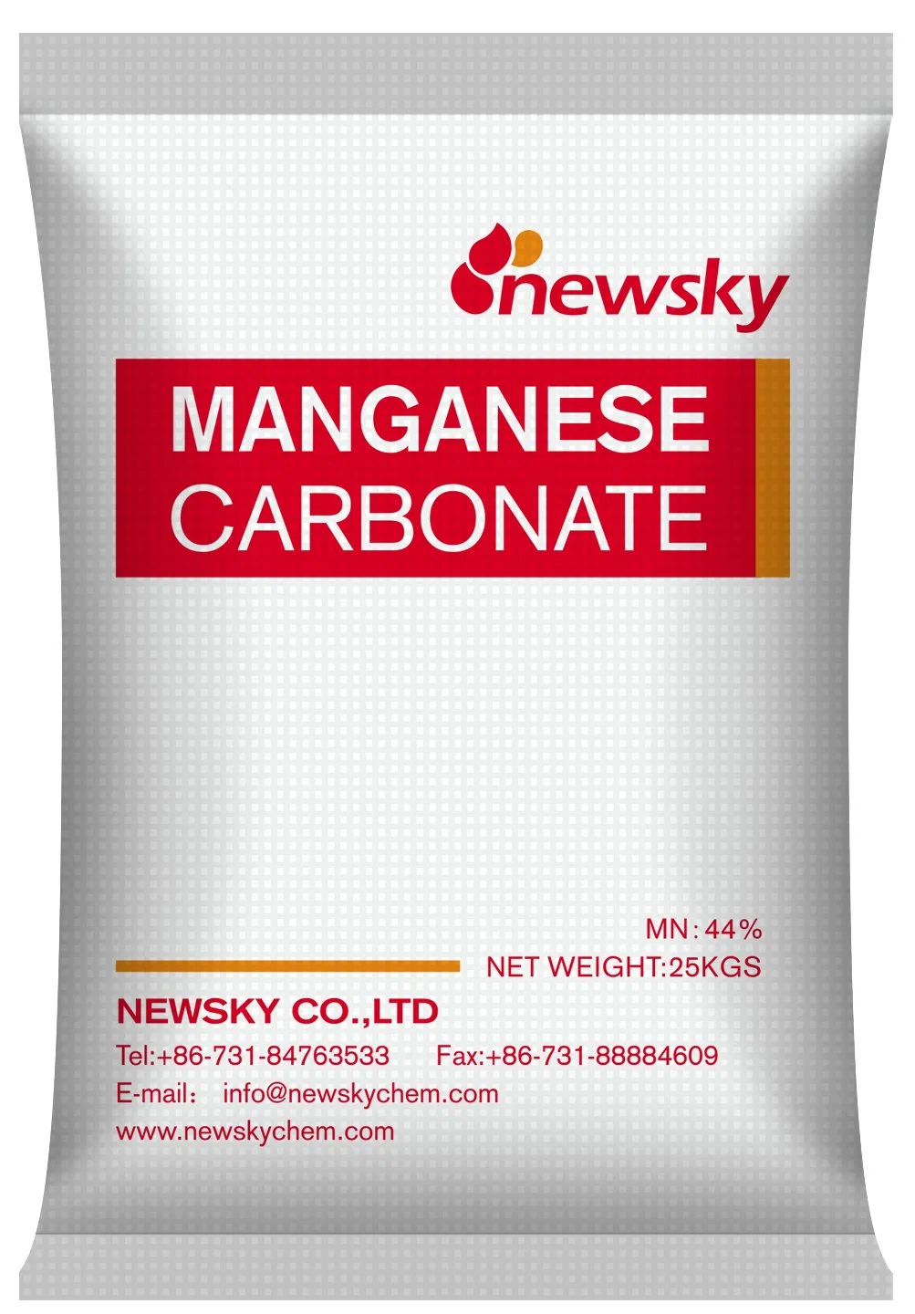 Mn de haute pureté de 44 % min Bonne oligo-éléments additifs d'alimentation animale matières premières de carbonate de manganèse électrolytique