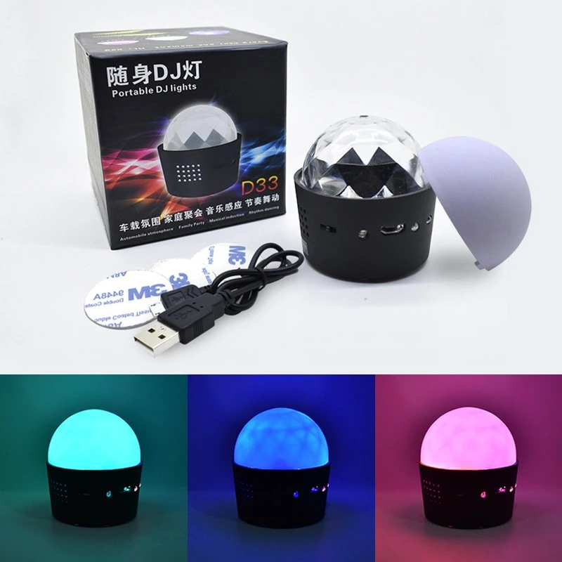 Mini Size Car Using Voice Control Disco Party Lights Stage Lighting DJ Strobe Light Ball