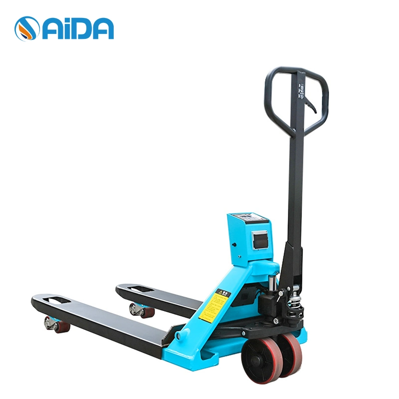 Aida Factory 2000kg Electric Power Battery Hydraulic Pallet Truck with Scale