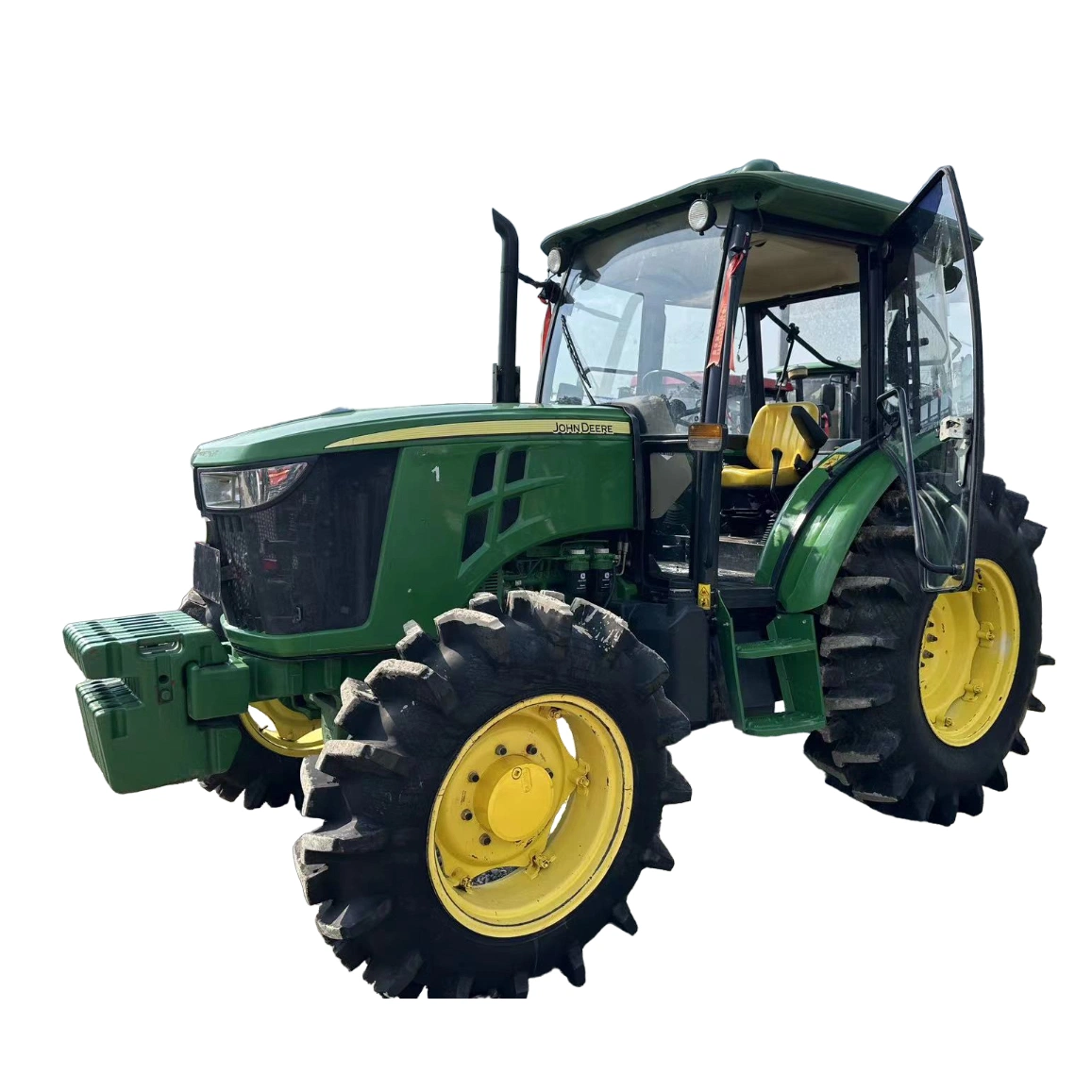 Колесный трактор для сельскохозяйственного оборудования мощностью 95 Л.С. 4X4 компании “Дир” со специальными шинами Используется для газона