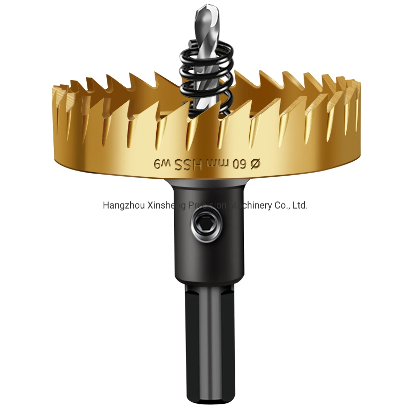 Titanium Coated 40mm HSS Hole Saw Drill Bit for Metal Drilling