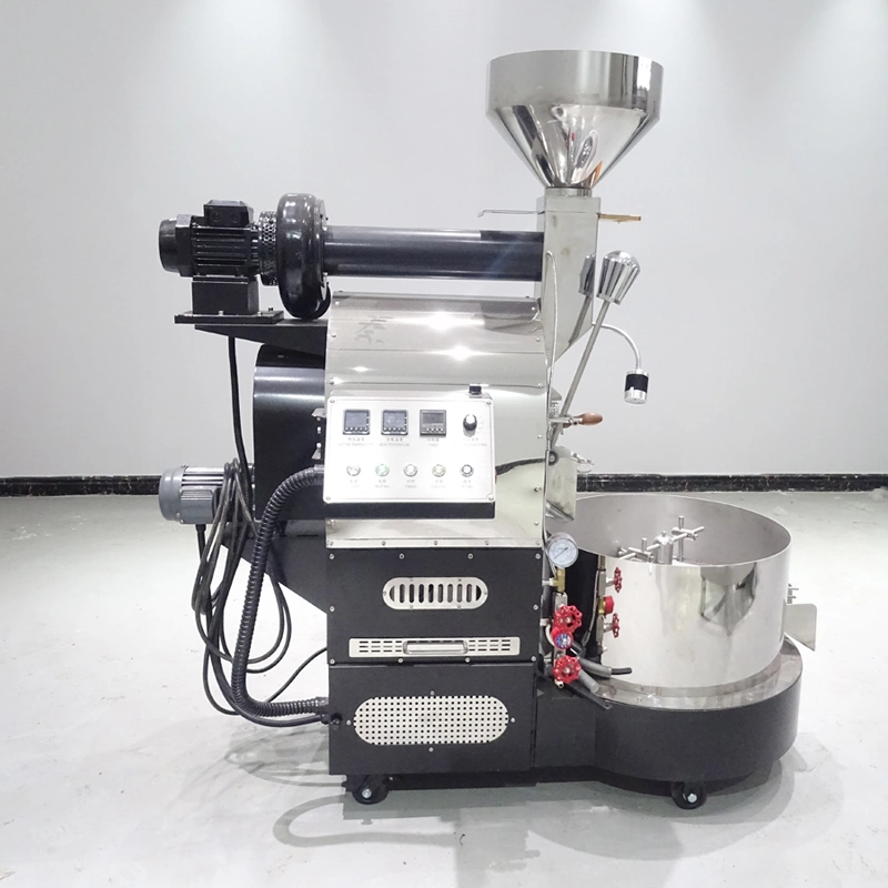 6kg Commercial Cocoa/Coffee Bean Roasters Machine Half Hot Air Mix Thermal Transmission