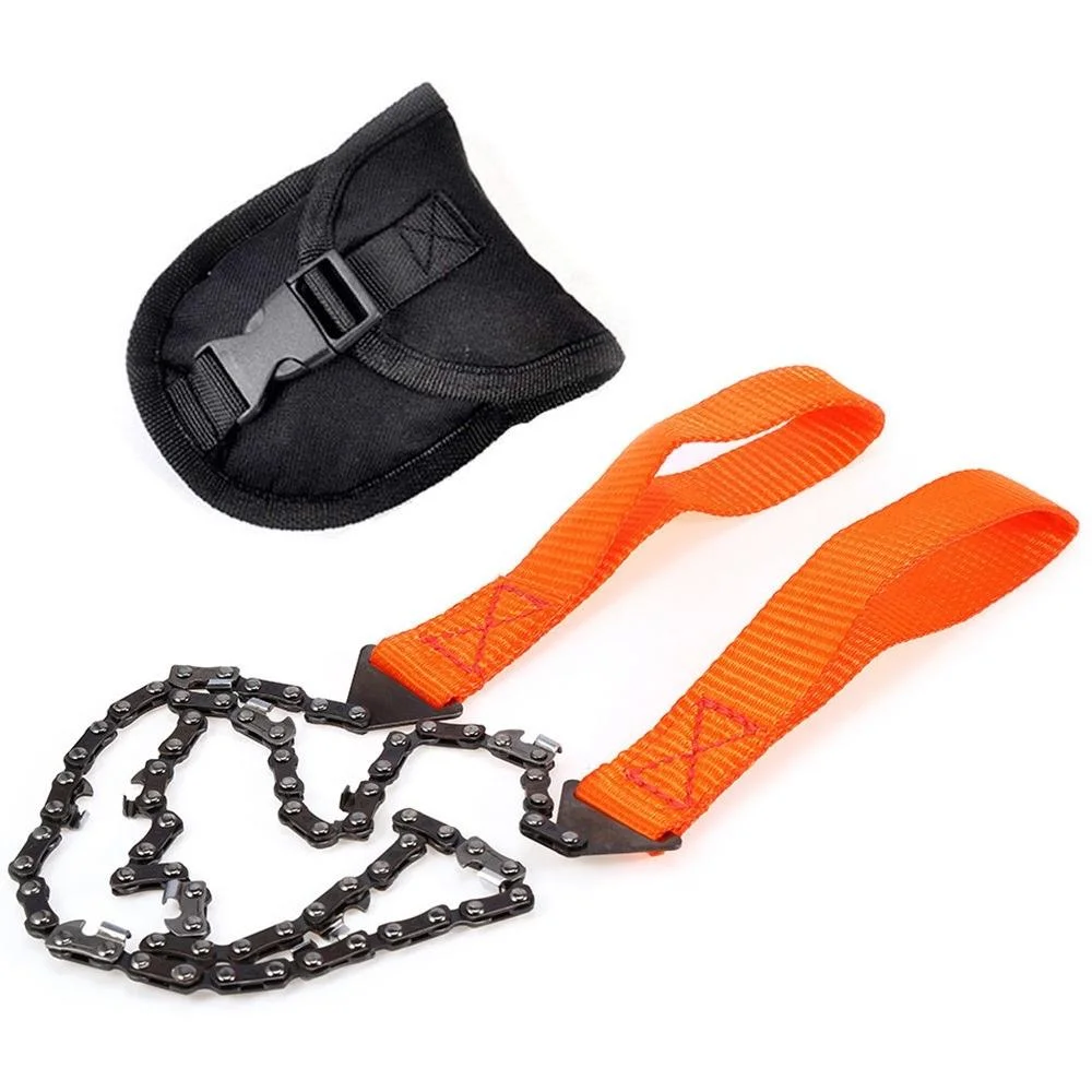 Garden Tour Tools Garden Tools 24 Inch Portable Survival Hand Chain Saw Zipper Wire Saw Handheld Chains Saw Wood Cutting Tool Wyz19616