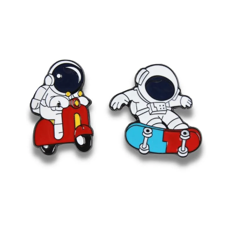 Custom Zinc Alloy 2D Lapel Pins Fashion Promotion Souvenir Enamel Pins