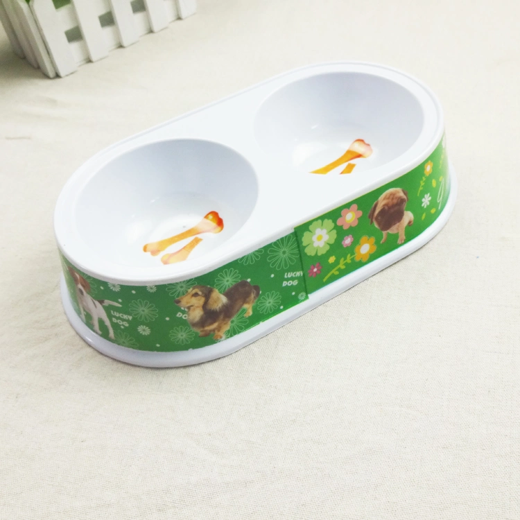 Customized Durable Double Use Plastic Smart Feeder Pet Dog Food Containers Pet Cooling Bowl