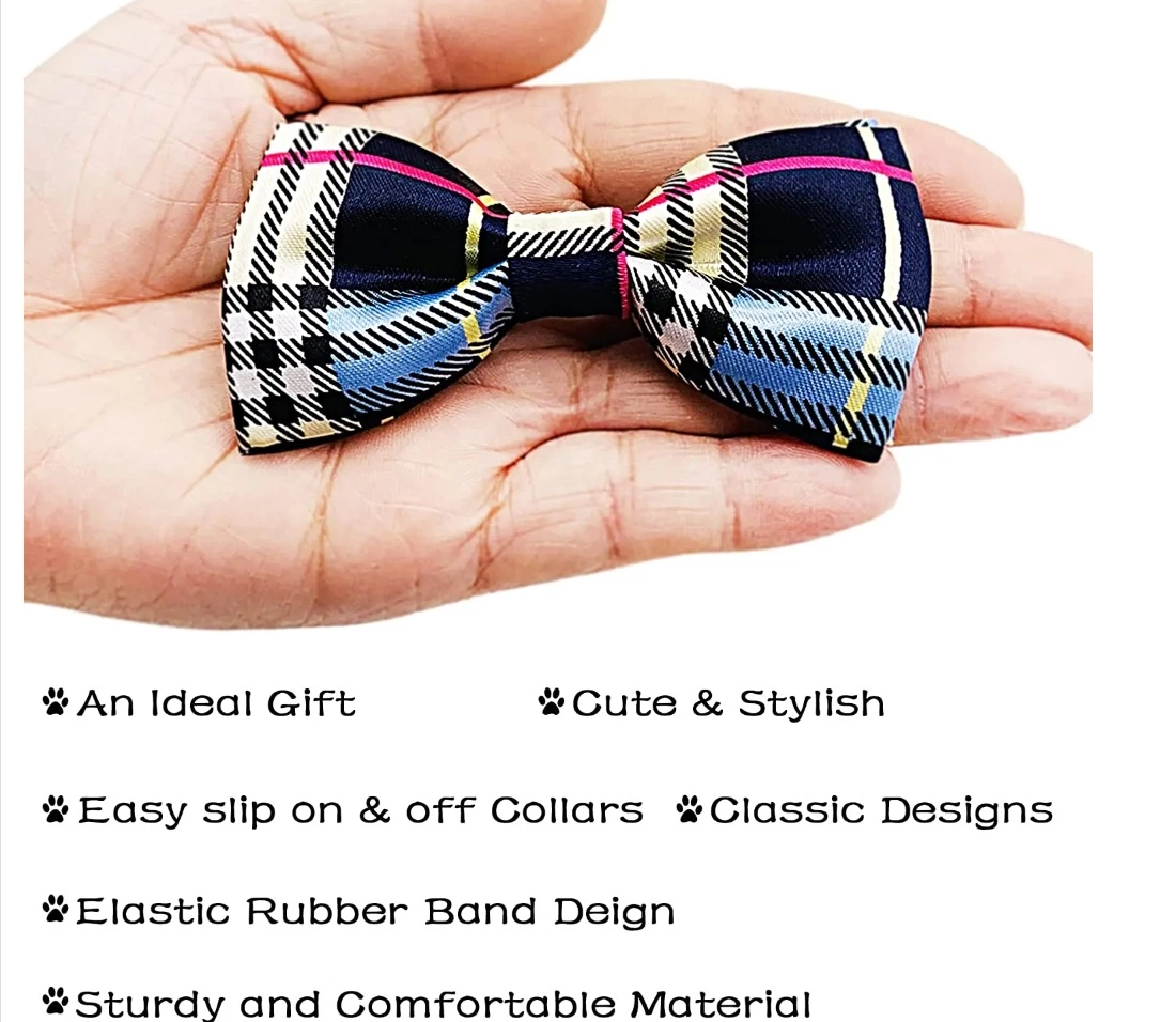 Custom Logo Bowknot Designer Luxury Cat Pet Hair Accessories