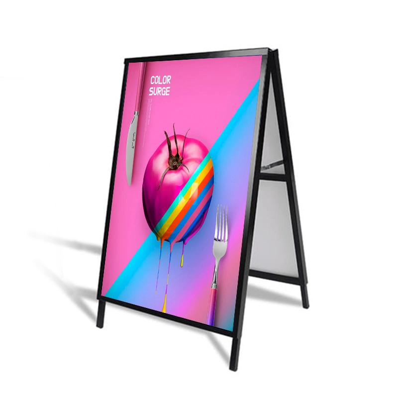 Double-Sided Outdoor Signs a Frame Displays Advertising Sidewalk Sign Poster Stand