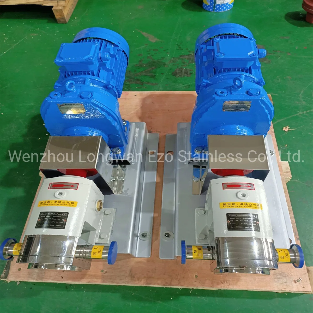 Stainless Steel Hygienic Horizontal Rotor Rotary Lobe Transfer Gear Pump