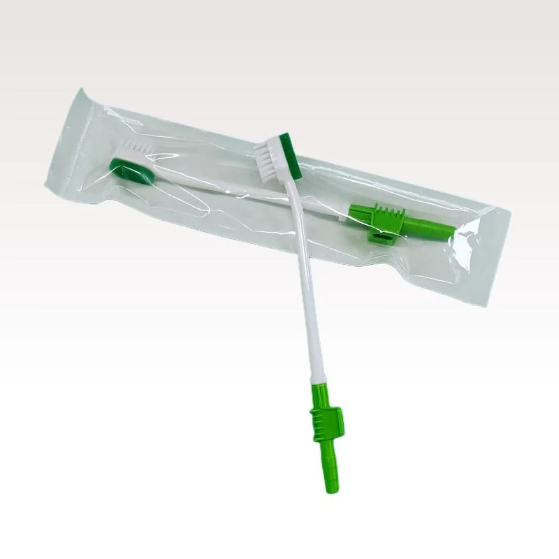 Brosse à dents ICU Medical éponge coton-tige d'aspiration Oral Care brosse à dents d'aspiration à usage unique système tête vert d'hygiène buccale