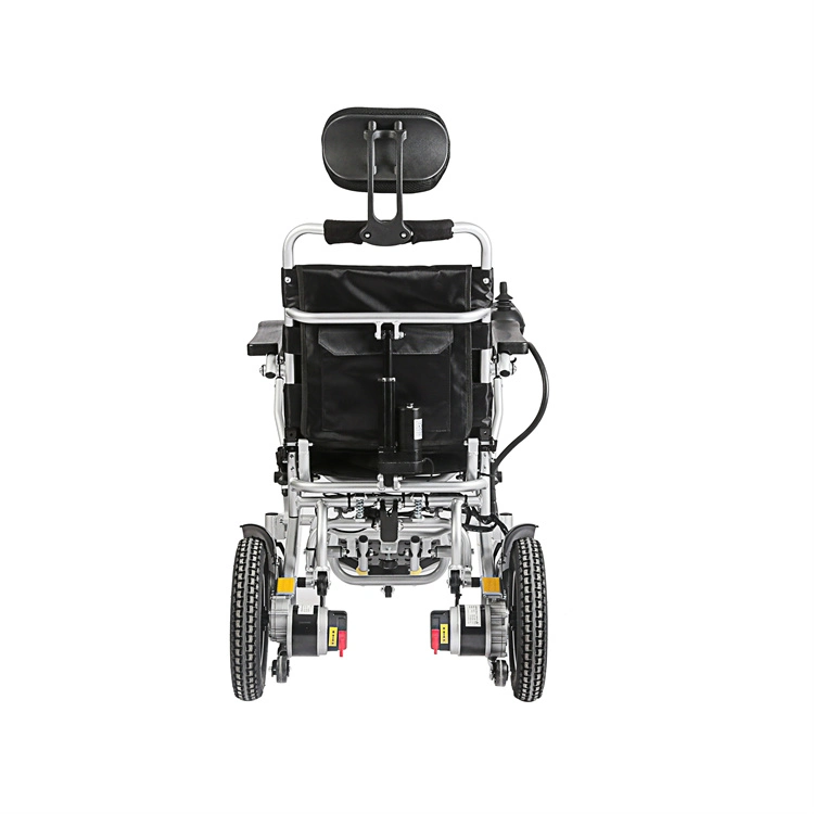 28.6kg 12'' Portable Handicapped Elderly Power Wheelchair with Reclining Function