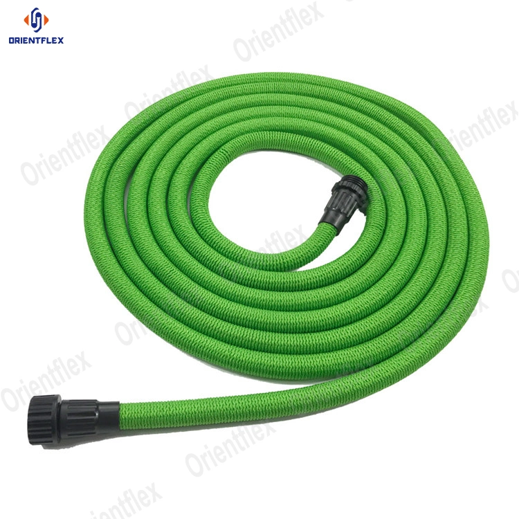 Blue Flexible Retractable Latex Garden Top Brass Expandable Water Hose