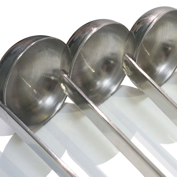 مقبض طويل من الفولاذ المقاوم للصدأ Soup ladle 1~8 عوز مع خطاف منحني أدوات المطبخ