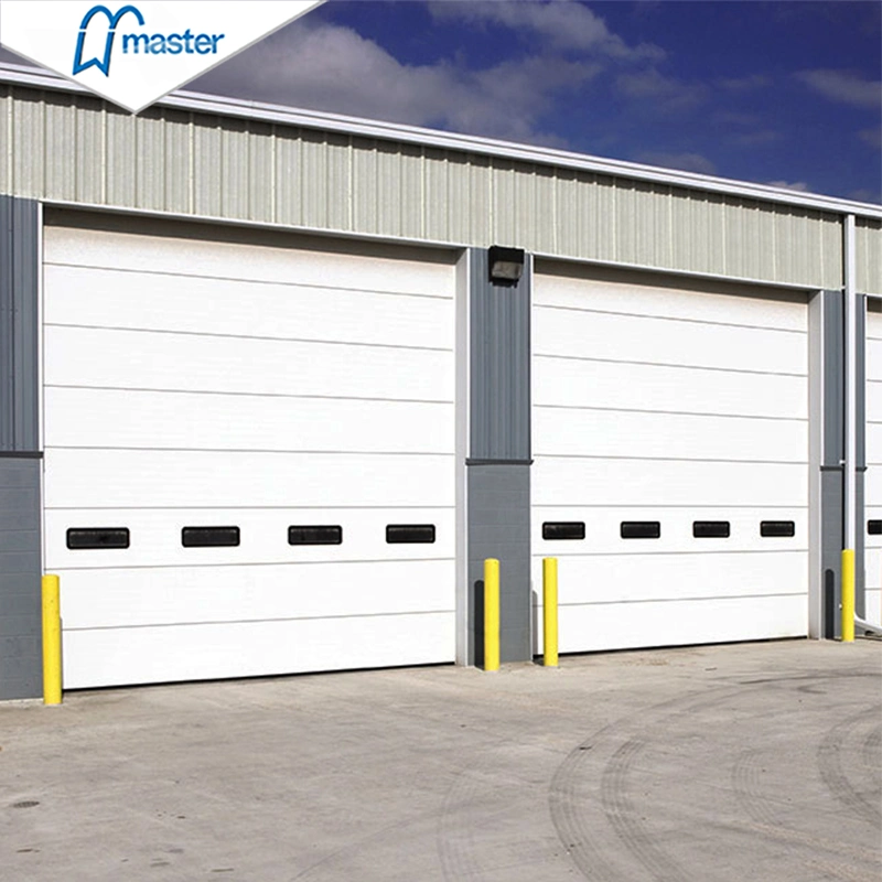 Master Well Electrical Commercial Automatic Steel Thermal Insulated High Lifting Warehouse Garage Sectional Overhead High Speed Sliding Dock Industrial Doors