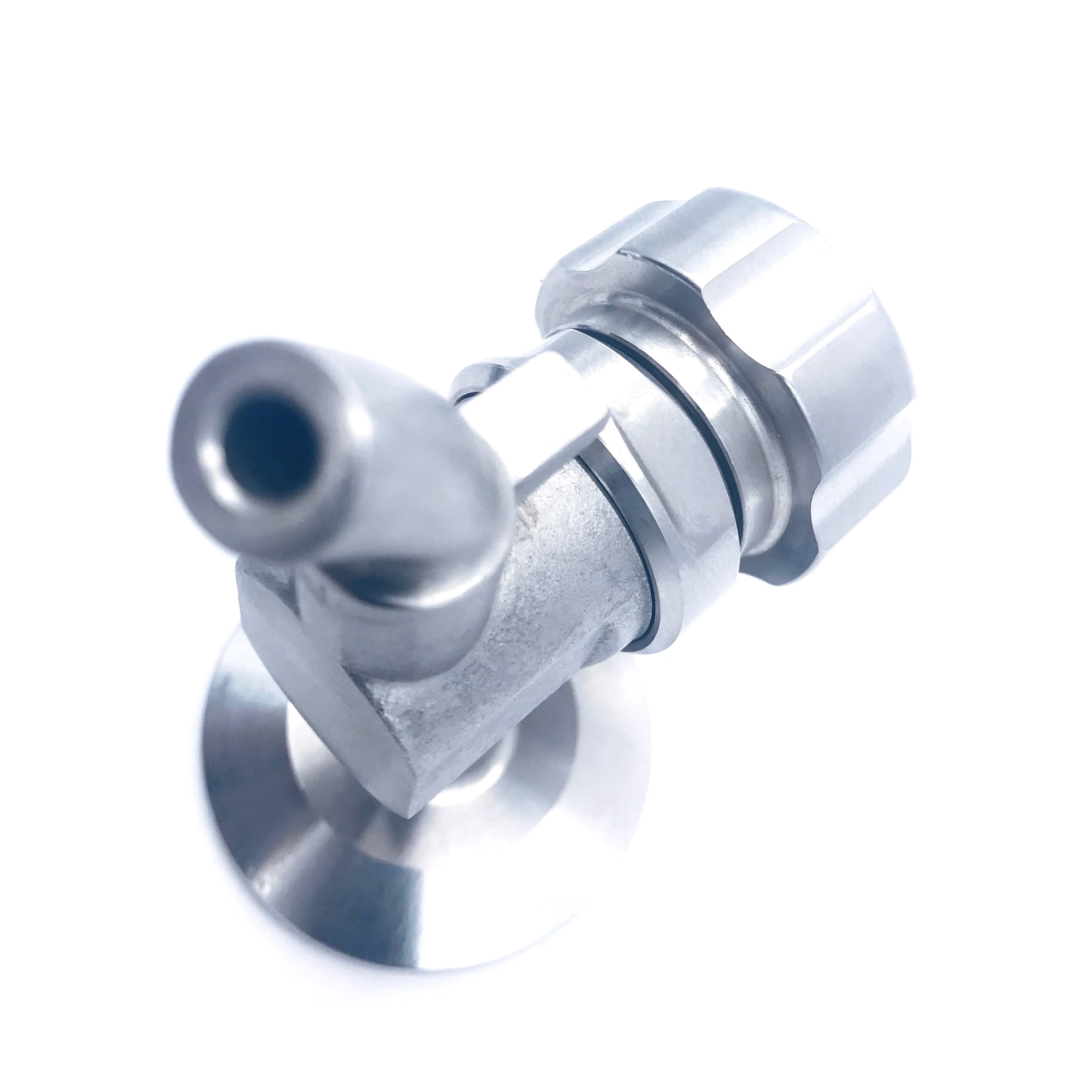 1.5" Tri-Clamp Stainless Steel Sanitary Sample Valve with Sample Coil Compatible