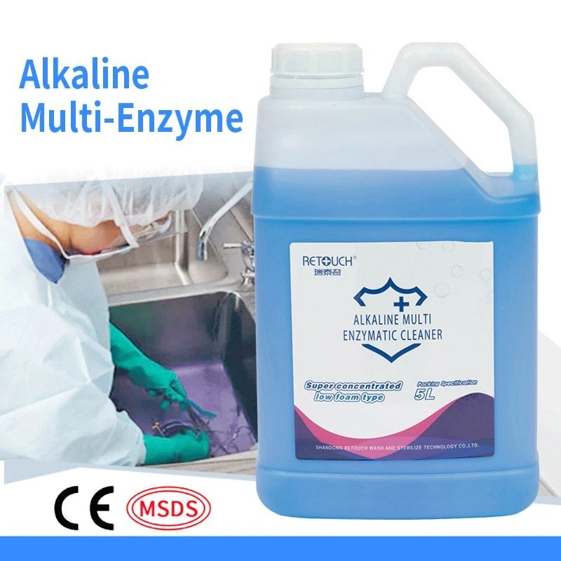 Nettoyant multi-enzymes alcalin pour le nettoyage des instruments médicaux, chirurgicaux et dentaires