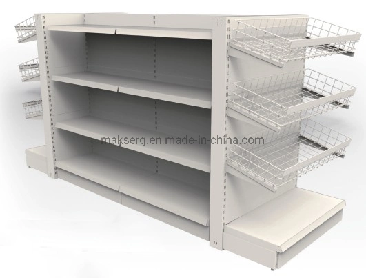 Backplane Supermarket Display Fruit Shelf Vegetable Wire Rack