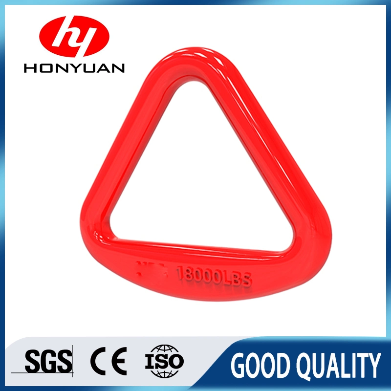 G80 Delta Ring for Rigging Hardware, Drop Forged Metal Triangle Ring for Lifting