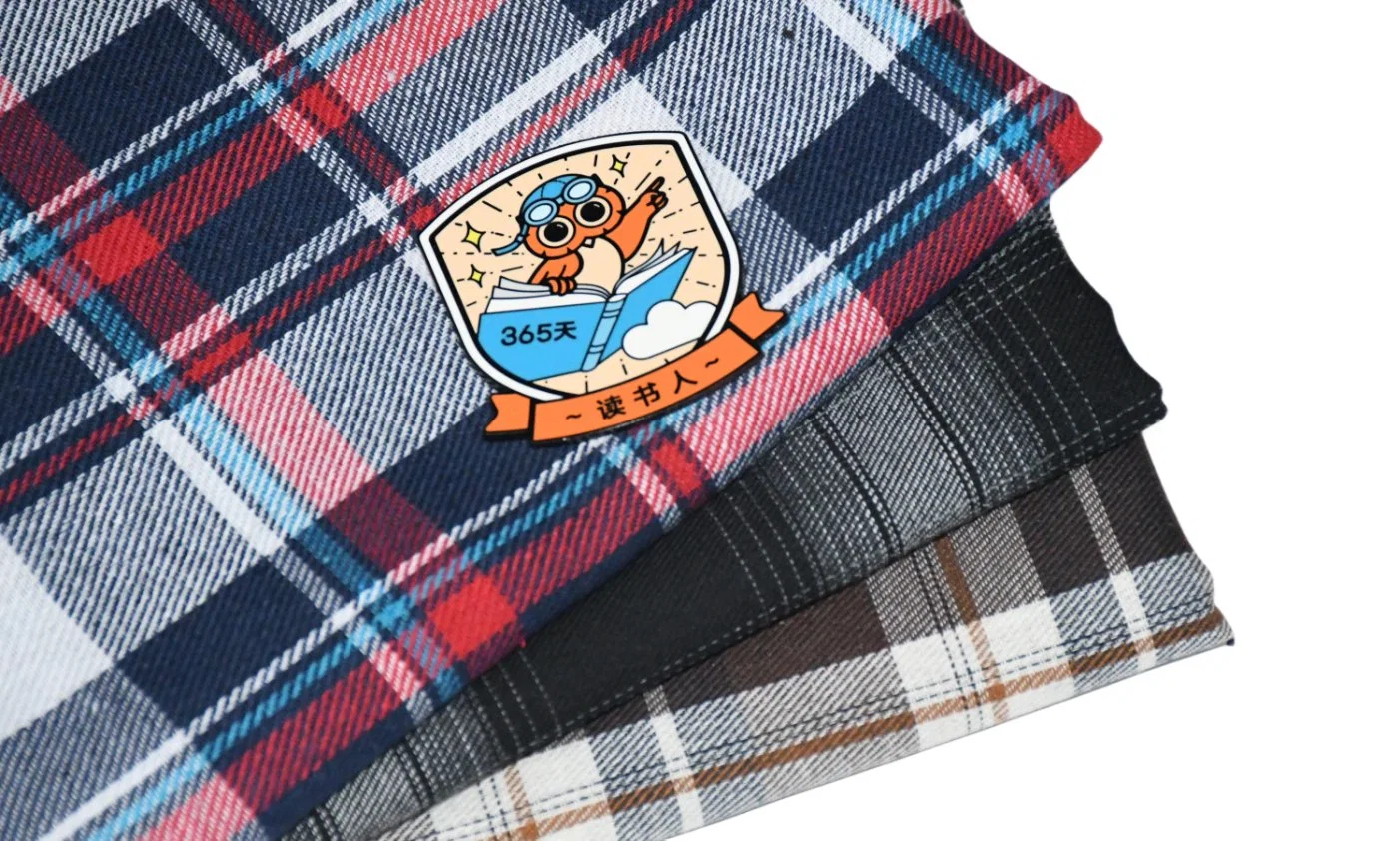 Camisa escovada têxteis verificar tecido de algodão tartan fios de tecido de plaid Tingido