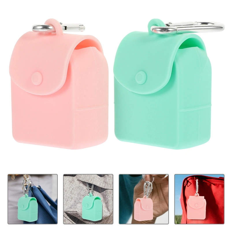 Keychain Hanging Bags Silicone Holder Keychain Versatile Coin Packet