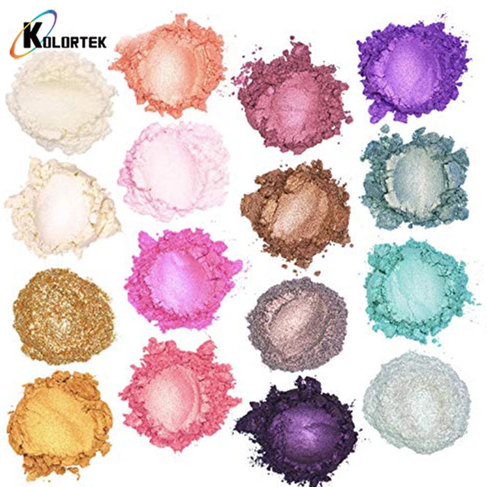 Bunte Perlmutt Pulver Schleim Pigment Glimmer-Perle Pulver